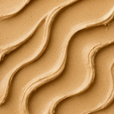 Light mocha espresso coffee gelato with a smooth creamy surface texture